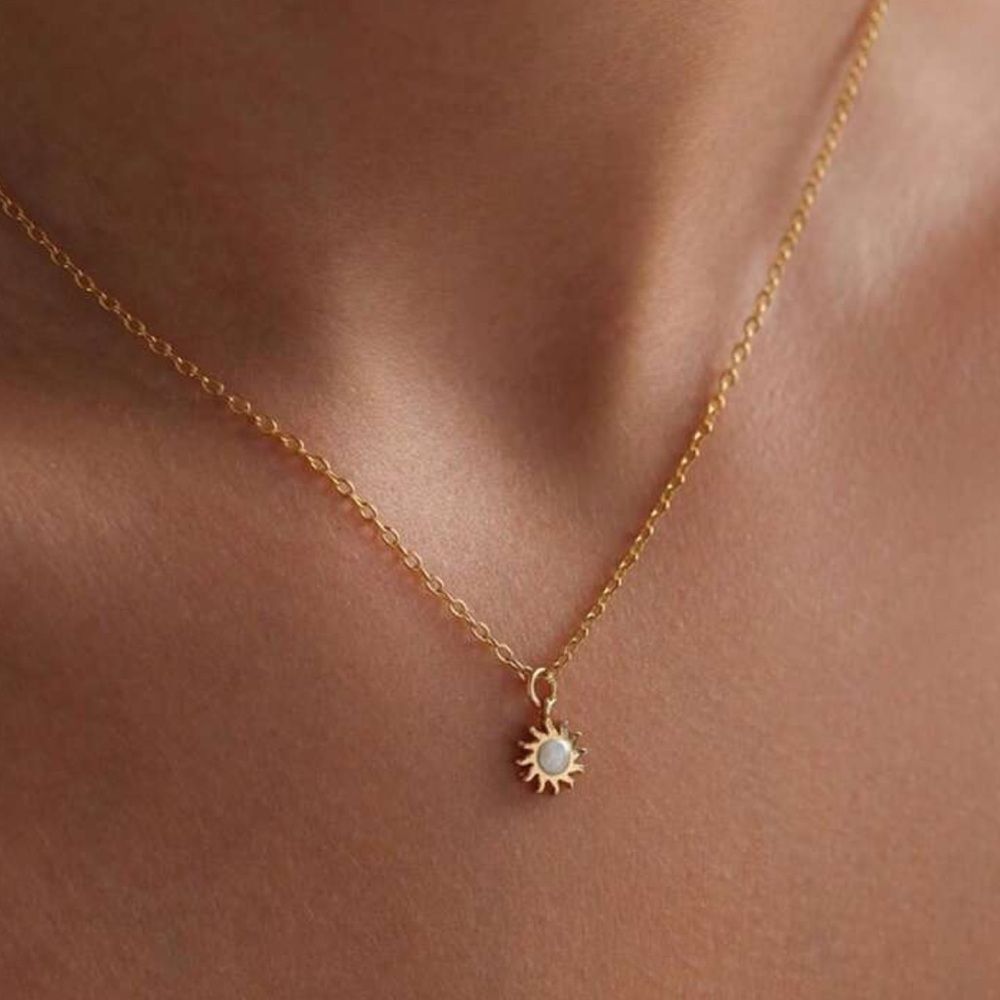 Sun Pendant Necklace S1141